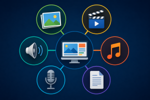 أنواع الوسائط المتعددة ودورها في تعزيز أساليب الاتصال وتطوير المحتوى التفاعلي